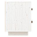  Szafka nocna, biała, 40x34x45 cm, lite drewno sosnowe Lumarko!