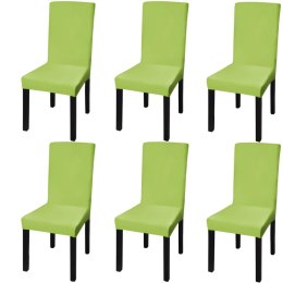  Elastyczne pokrowce na krzesła w prostym stylu, 6 szt., zielone!