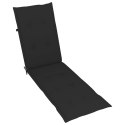  Poduszka na leżak, czarna, (75+105)x50x3 cm Lumarko!