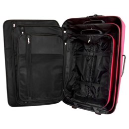  Zestaw walizek podróżnych, 5 elementów, kolor czerwony Lumarko!