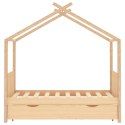  Rama łóżka dziecięcego z szufladą, sosnowa, 80x160 cm Lumarko!
