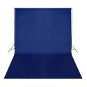  Bawełniane tło fotograficzne, niebieskie 500x300 cm, chroma key Lumarko!