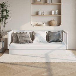  Łóżko dzienne, białe, 100x200 cm, lite drewno sosnowe Lumarko!