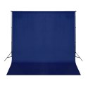  Bawełniane tło fotograficzne, niebieskie 300x300 cm, chroma key Lumarko!
