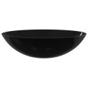  Szklana umywalka, 50x37x14 cm, czarna Lumarko!