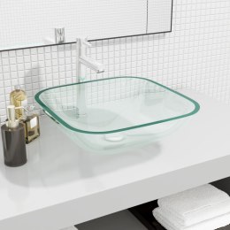  Umywalka z bezbarwnego szkła, 42x42x14 cm Lumarko!