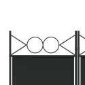  Parawan 6-panelowy, czarny, 240x200 cm, tkanina Lumarko!