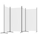  Parawan 4-panelowy, biały, 346x180 cm, tkanina Lumarko!