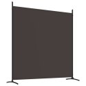  Parawan 4-panelowy, brązowy, 698x180 cm, tkanina Lumarko!