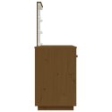  Toaletka z LED, miodowy brąz, 95x50x133,5 cm, drewno sosnowe Lumarko!