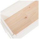  Donica, biała, 78x40x81 cm, lite drewno sosnowe Lumarko!