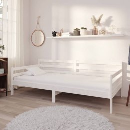  Łóżko dzienne z materacem, 90x200 cm, białe, drewno sosnowe Lumarko!