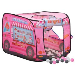  Namiot do zabawy z 250 piłeczkami, różowy, 70x112x70 cm Lumarko!