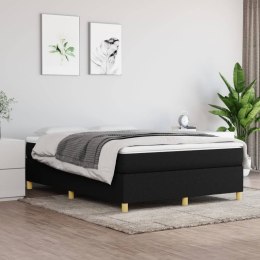  Łóżko kontynentalne, czarne, tapicerowane tkaniną, 140x200 cm Lumarko!