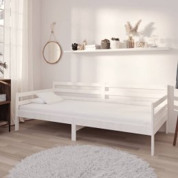  Łóżko dzienne, białe, lite drewno sosnowe, 90x200 cm Lumarko!