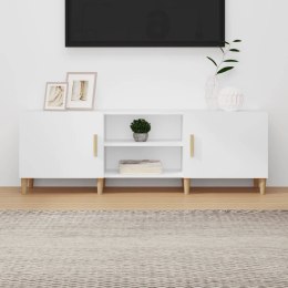  Szafka pod TV, biała, 150x30x50 cm, materiał drewnopochodny Lumarko!