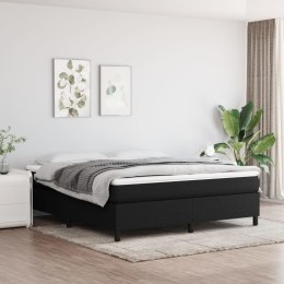  Łóżko kontynentalne, czarne, tapicerowane tkaniną, 160x200 cm Lumarko!