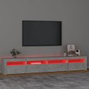  Szafka pod TV z oświetleniem LED, szarość betonu, 240x35x40 cm Lumarko!
