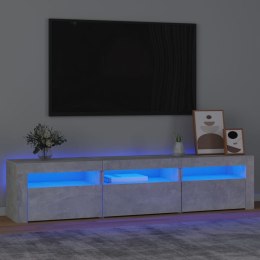  Szafka pod TV z oświetleniem LED, szarość betonu, 180x35x40 cm Lumarko!