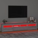  Szafka pod TV z oświetleniem LED, szary dąb sonoma,210x35x40 cm Lumarko!