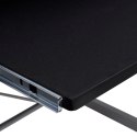  Narożne biurko komputerowe, czarne, 132x112x99 cm Lumarko!