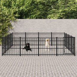  Kojec zewnętrzny dla psa, stalowy, 15,05 m² Lumarko!