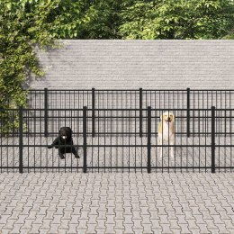  Kojec zewnętrzny dla psa, stalowy, 16,94 m² Lumarko!