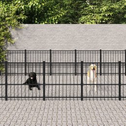  Kojec zewnętrzny dla psa, stalowy, 18,82 m² Lumarko!