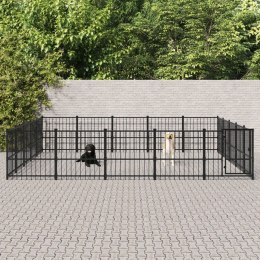  Kojec zewnętrzny dla psa, stalowy, 23,52 m² Lumarko!