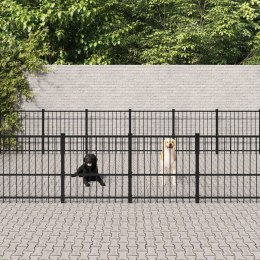  Kojec zewnętrzny dla psa, stalowy, 28,23 m² Lumarko!