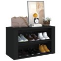  Półka na buty, czarna, 75x35x45 cm, materiał drewnopochodny Lumarko!
