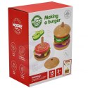  Drewniany Burger Restauracja Układanka Dla Dzieci 15 El. Certyfikat Fsc Lumarko!