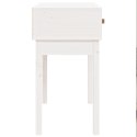  Stolik konsolowy, biały, 76,5x40x75 cm, lite drewno sosnowe Lumarko!