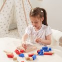 Viga Drewniana Gra Budowanie Klocki 3D Montessori Lumarko!