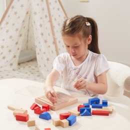 Lumarko Drewniana Gra Budowanie Klocki 3d Montessori!