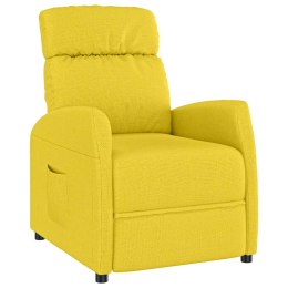  Fotel rozkładany, żółty, obity tkaniną Lumarko!