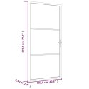  Drzwi wewnętrzne, 102,5x201,5 cm, czarne, szkło i aluminium Lumarko!
