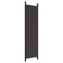  Parawan 5-panelowy, brązowy, 250x200 cm, tkanina Lumarko!