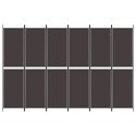  Parawan 6-panelowy, brązowy, 300x200 cm, tkanina Lumarko!