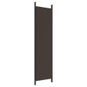  Parawan 4-panelowy, brązowy, 200x200 cm, tkanina Lumarko!