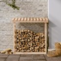  Stojak na drewno opałowe, 108x64,5x110 cm, drewno sosnowe Lumarko!