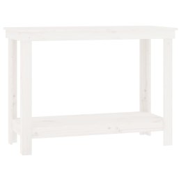  Stół roboczy, biały, 110x50x80 cm, lite drewno sosnowe Lumarko!