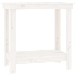  Stół roboczy, biały, 80x50x80 cm, lite drewno sosnowe Lumarko!