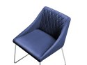  Zestaw 2 krzeseł do jadalni welurowy ciemnoniebieski ARCATA Lumarko!