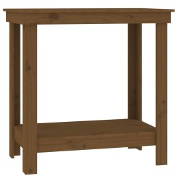  Stół roboczy, miodowy brąz, 80x50x80 cm, drewno sosnowe Lumarko!