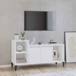  Szafka pod TV, biała, 100x35x55 cm, materiał drewnopochodny Lumarko!