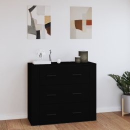  Szafka, czarna, 80x33x70 cm, materiał drewnopochodny Lumarko!