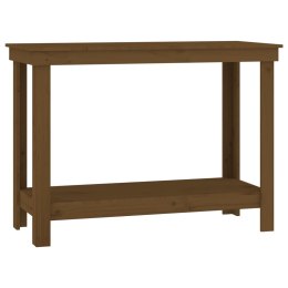  Stół roboczy, miodowy brąz, 110x50x80 cm, drewno sosnowe Lumarko!