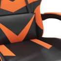  Fotel gamingowy z podnóżkiem, czarno-pomarańczowy Lumarko!