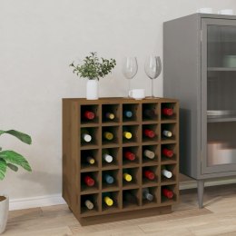  Szafka na wino, miodowy brąz, 55,5x34x61 cm, drewno sosnowe Lumarko!